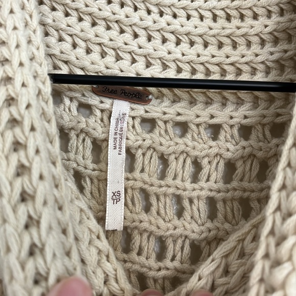 Free People Northern Lights Sweater Vest in Cream/Beige - Picture 5 of 11